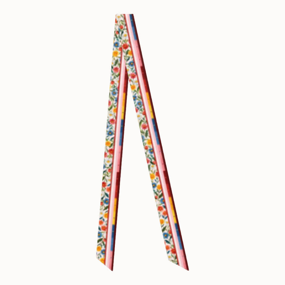 Daisy Flower Silk Ribbon Scarf, Designed With Meaning