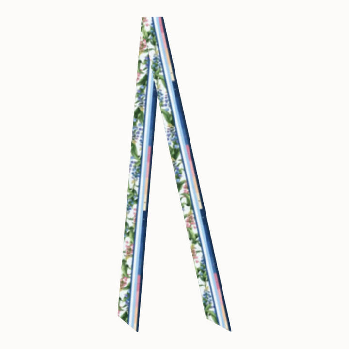 Lily of the Valley Flower Silk Ribbon Scarf, Designed With Meaning